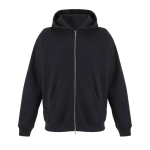 Sweatshirt unissexo de algodão com capuz e fecho 450 g/m² SOL'S LEGACY cor preto