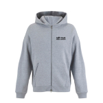 Sweatshirt unissexo de algodão com capuz e fecho 450 g/m² SOL'S LEGACY cor cinzento-claro vista principal