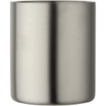 Caneca térmica de parede dupla com mosquetão integrado 200ml cor verde segunda vista frontal