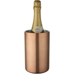 Arrefecedor de vinho de parede dupla em aço inoxidável cor cor-de-rosa