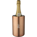 Arrefecedor de vinho de parede dupla em aço inoxidável cor cor-de-rosa vista impressa logo 2