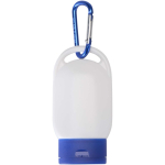 Creme solar FPS 30 com mosquetão integrado e aroma de baunilha 30ml cor azul segunda vista frontal