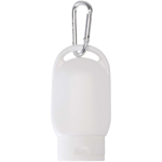 Creme solar FPS 30 com mosquetão integrado e aroma de baunilha 30ml cor branco segunda vista frontal