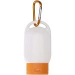 Creme solar FPS 30 com mosquetão integrado e aroma de baunilha 30ml cor cor-de-laranja segunda vista frontal