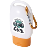 Creme solar FPS 30 com mosquetão integrado e aroma de baunilha 30ml cor cor-de-laranja