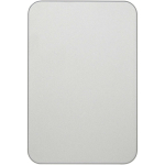 Power bank magnética compacta com carregamento sem fios 5.000 mAh cor prateado segunda vista frontal