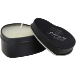 Vela em lata em forma de coração com aroma a baunilha 40g cor preto vista impressão tampografia