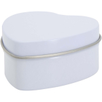 Vela em lata em forma de coração com aroma a baunilha 40g cor branco segunda vista