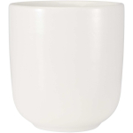 Bule com duas chávenas de cerâmica para serviço de chá 600ml cor branco terceira vista frontal
