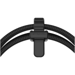 Cabo USB-C em nylon trançado com carregamento rápido Xtorm 100W cor preto vista detalhe 3