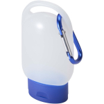 Gel para as mãos portátil com mosquetão e aroma cítrico 30ml cor azul