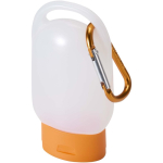 Gel para as mãos portátil com mosquetão e aroma cítrico 30ml cor cor-de-laranja