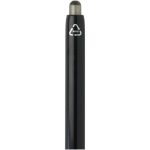 Caneta de plástico reciclado de dupla injeção com tinta azul cor preto vista detalhe 1