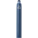 Caneta de plástico reciclado de dupla injeção com tinta azul cor azul-marinho vista detalhe 1