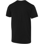 T-shirt unissexo de manga curta em algodão orgânico 160 g/m2 Elevate cor preto terceira vista traseira