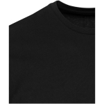 T-shirt unissexo de manga curta em algodão orgânico 160 g/m2 Elevate cor preto vista detalhe 1