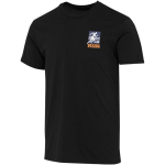 T-shirt unissexo de manga curta em algodão orgânico 160 g/m2 Elevate cor preto vista impressão serigrafia