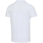 T-shirt unissexo de manga curta em algodão orgânico 160 g/m2 Elevate cor branco terceira vista traseira