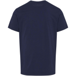 T-shirt unissexo de manga curta em algodão orgânico 160 g/m2 Elevate cor azul-marinho segunda vista traseira