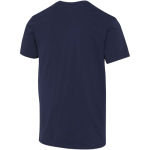 T-shirt unissexo de manga curta em algodão orgânico 160 g/m2 Elevate cor azul-marinho terceira vista traseira