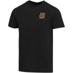 T-shirt unissexo manga curta com gola redonda algodão 200 g/m2 Elevate cor preto vista impressão serigrafia