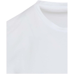 T-shirt unissexo manga curta com gola redonda algodão 200 g/m2 Elevate cor branco vista detalhe 1