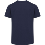 T-shirt unissexo manga curta com gola redonda algodão 200 g/m2 Elevate cor azul-marinho segunda vista traseira