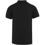 Polo unissexo de manga curta em algodão misto 220 g/m² Elevate cor preto segunda vista traseira