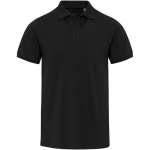 Polo unissexo de manga curta em algodão misto 220 g/m² Elevate cor preto segunda vista frontal