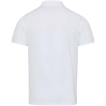 Polo unissexo de manga curta em algodão misto 220 g/m² Elevate cor branco segunda vista traseira
