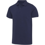 Polo unissexo de manga curta em algodão misto 220 g/m² Elevate cor azul-marinho