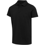 Polo de manga curta em algodão orgânico certificado 180 g/m2 Elevate cor preto