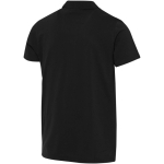 Polo de manga curta em algodão orgânico certificado 180 g/m2 Elevate cor preto terceira vista traseira