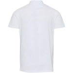 Polo de manga curta em algodão orgânico certificado 180 g/m2 Elevate cor branco segunda vista traseira