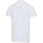 Polo de manga curta em algodão orgânico certificado 180 g/m2 Elevate cor branco terceira vista traseira