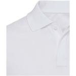 Polo de manga curta em algodão orgânico certificado 180 g/m2 Elevate cor branco vista detalhe 1