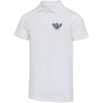 Polo de manga curta em algodão orgânico certificado 180 g/m2 Elevate cor branco vista impressão serigrafia