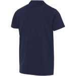 Polo de manga curta em algodão orgânico certificado 180 g/m2 Elevate cor azul-marinho terceira vista traseira