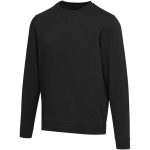 Sweatshirt unissexo gola redonda com interior cardado 280 g/m2 Elevate cor preto