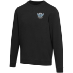 Sweatshirt unissexo gola redonda com interior cardado 280 g/m2 Elevate cor preto vista impressão serigrafia