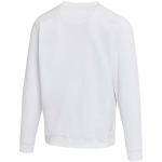 Sweatshirt unissexo gola redonda com interior cardado 280 g/m2 Elevate cor branco terceira vista traseira