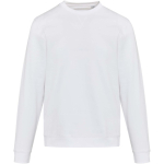 Sweatshirt unissexo gola redonda com interior cardado 280 g/m2 Elevate cor branco segunda vista frontal