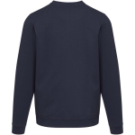 Sweatshirt unissexo gola redonda com interior cardado 280 g/m2 Elevate cor azul-marinho segunda vista traseira