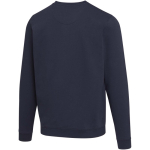 Sweatshirt unissexo gola redonda com interior cardado 280 g/m2 Elevate cor azul-marinho terceira vista traseira
