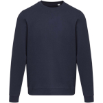 Sweatshirt unissexo gola redonda com interior cardado 280 g/m2 Elevate cor azul-marinho segunda vista frontal