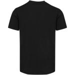 T-shirt manga curta e  gola em V de algodão orgânico 200 g/m2 Elevate cor preto segunda vista traseira