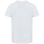 T-shirt manga curta e  gola em V de algodão orgânico 200 g/m2 Elevate cor branco segunda vista traseira