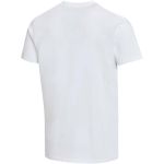 T-shirt manga curta e  gola em V de algodão orgânico 200 g/m2 Elevate cor branco terceira vista traseira