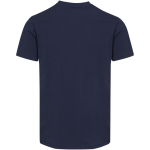 T-shirt manga curta e  gola em V de algodão orgânico 200 g/m2 Elevate cor azul-marinho segunda vista traseira