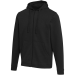 Sweat com capuz unissexo com interior cardado 280 g/m² Elevate cor preto